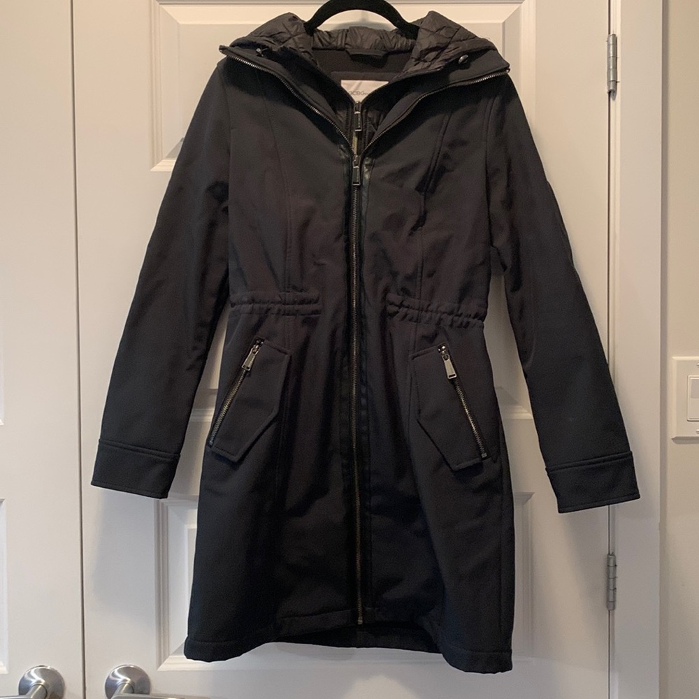 BCBG fleece lined water repellent coat